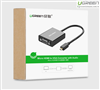 Cáp chuyển đổi Micro HDMI to VGA+Audio chính hãng Ugreen 40268 cao cấp màu đen