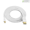Cáp chuyển đổi Mini displayport to Displayport dài 2m chính hãng Ugreen 10408
