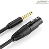 Cáp chuyển đổi từ 6.5mm sang AV Cannon (XLR) âm dài 10M chính hãng Ugreen 20723 cao cấp