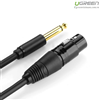 Cáp chuyển đổi từ 6.5mm to AV Cannon (XLR) âm dài 1M cho mixer, amplifier chính hãng Ugreen 20717