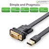 Cáp chuyển đổi USB to Com 2M chính hãng Ugreen 20218 cao cấp