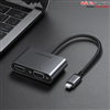 Cáp chuyển đổi USB Type-C to HDMI/VGA/Sạc PD 4K30Hz Ugreen 50505 cao cấp (vỏ nhôm)