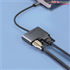 Cáp chuyển đổi USB Type-C to HDMI/VGA/Sạc PD 4K30Hz Ugreen 50505 cao cấp (vỏ nhôm)