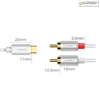 Cáp chuyển đổi USB Type C to RCA dài 1m chính hãng Ugreen 30734 cao cấp