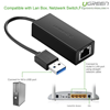 Cáp chuyển USB 3.0 to Lan hỗ trợ 10/100/1000 Mbps chính hãng Ugreen UG-20256