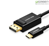 Cáp chuyển USB Type-C to Displayport dài 1.5m Ugreen 50994 Chính hãng