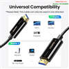 Cáp HDMI 2.1 sợi quang lõi đồng 30m hỗ trợ 8K/60Hz, 4K/120Hz chính hãng Ugreen 80409 cao cấp