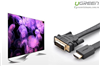 Cáp HDMI to DVI (24+1) mỏng dẹt dài 3M Chính hãng Ugreen 30107 Cao cấp