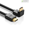 Cáp HDMI to HDMI HD103 dài 2m bẻ xuống góc vuông 90 độ Ugreen UG-10173