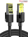 Cáp mạng Cat7 vỏ bọc Nylon dài 1,5M băng thông 10Gbps 600MHZ Ugreen 80422 cao cấp