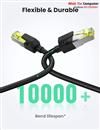 Cáp mạng Cat7 vỏ bọc Nylon dài 1,5M băng thông 10Gbps 600MHZ Ugreen 80422 cao cấp