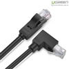 Cáp mạng đúc sẵn Cat6 đầu bẻ góc 90 độ dài 1m chính hãng Ugreen 30833 cao cấp