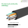 Cáp mạng đúc sẵn Cat6 đầu bẻ góc 90 độ dài 1m chính hãng Ugreen 30833 cao cấp