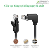Cáp mạng đúc sẵn Cat6 đầu bẻ góc 90 độ dài 1m chính hãng Ugreen 30833 cao cấp