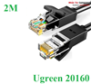 Cáp mạng đúc sẵn CAT6 UTP 26AWG tròn dài 2m Ugreen 20160