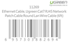 Cáp mạng đúc sẵn Cat7 dài 15m dẹt chính hãng Ugreen UG-11274 Cao cấp