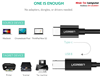 Cáp máy in USB 2.0 Type-C to USB Type-B dài 1M Ugreen 80811 (Màu đen)