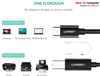 Cáp máy in USB 2.0 Type-C to USB Type-B dài 2M Ugreen 50446 (Màu đen)
