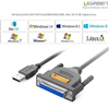 Cáp máy in USB to LPT DB25 Parallel dài 2m chính hãng Ugreen 20224 cao cấp