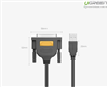 Cáp máy in USB to LPT DB25 Parallel dài 3m chính hãng Ugreen 20795 cao cấp