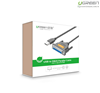 Cáp máy in USB to LPT DB25 Parallel dài 3m chính hãng Ugreen 20795 cao cấp