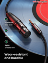 Cáp Micro 3.5mm to XLR âm bọc Nylon dài 1M Ugreen 20763 cao cấp