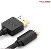 Cáp Micro HDMI to HDMI dài 1m hỗ trợ 4K@60Hz Ugreen 30148 cao cấp