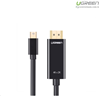 Cáp Mini DisplayPort (Thunderbolt) to HDMI dài 3M độ phân giải 4K Ugreen 10455 chính hãng (Màu Đen)