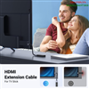 Cáp mở rộng tín hiệu HDMI 2.1 âm-dương dài 15cm 8K@60Hz Ugreen 15518 cao cấp