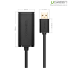 Cáp nối dài USB 2.0 Ugreen US121 10m 20m 30m chính hãng