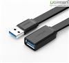 Cáp nối dài USB 3.0 dây dẹt dài 0.5M âm dương chính hãng Ugreen 30128 cao cấp