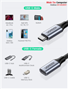 Cáp nối dài USB Type-C 3.1 GEN2 (Male/Female) dài 0,5m dây bọc dù Ugreen 80810 cao cấp