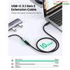 Cáp nối dài USB Type-C 3.1 GEN2 (Male/Female) hỗ trợ 4k@60hz dài 1m Ugreen 10387 cao cấp