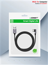 Cáp sạc, dữ liệu USB-A to USB Type-C bẻ góc 90 độ dài 3M Ugreen 70255 cao cấp