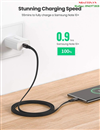 Cáp Sạc, dữ liệu USB Type-C to Type-C 60W 3A dài 1M dẹt, bện nylon Ugreen 10967 cao cấp