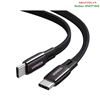 Cáp Sạc, dữ liệu USB Type-C to Type-C 60W 3A dài 2M dẹt, bện nylon Ugreen 10969 cao cấp