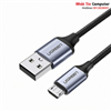 Cáp sạc micro USB 2.0 dài 0.25m bọc dù sạc 2.4a QC3.0 Ugreen 60144 cao cấp