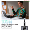 Cáp sạc nhanh 5A Uno USB-C sang USB-C dài 0,5M công suất 100W Ugreen 45612 cao cấp