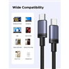 Cáp sạc nhanh, dữ liệu 240W 5A USB Type-C to Type-C dài 1M Ugreen 65907 cao cấp (bọc dù)