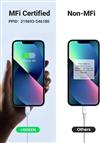 Cáp sạc USB-C to Lightning silicone mềm dẻo dài 1M Ugreen 20313/US387 cao cấp