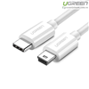 Cáp sạc USB Type-C to Mini USB dài 1,5m chính hãng Ugreen 40418 màu trắng cao cấp
