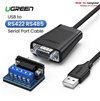 Cáp USB 2.0 to Com DB9 rs232+485 dài 1,5m Chipset FTDI Ugreen 60562 chính hãng