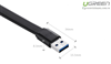 Cáp USB 3.0 dẹt 2 đầu đực dài 2m chính hãng Ugreen 10805