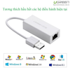 Cáp USB to Lan 2.0 cho Macbook, pc, laptop hỗ trợ Ethernet 10/100 Mbps chính hãng Ugreen 20253