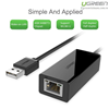 Cáp USB to Lan 2.0 cho Macbook, pc, laptop hỗ trợ Ethernet 10/100 Mbps chính hãng Ugreen 20254