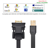 Cáp USB to RS232 dẹt (USb to Com) dài 1m chính hãng Ugreen 20206 cao cấp