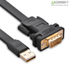 Cáp USB to RS232 (Usb to Com) dài 3m dẹt chính hãng Ugreen 20221 cao cấp