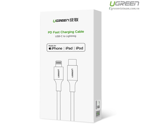 120円 受注生産品 UGREEN L字 USB C to Lightning PD対応