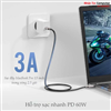 Cáp USB Type-C to USB Type-C dài 1m Ugreen 50230 hỗ trợ truyền hình ảnh 4K@60Hz và sạc PD