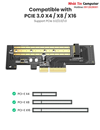 Card chuyển đổi ổ cứng SSD M2 NVMe PCIe 2280 to PCI-E 3.0 Ugreen 70503 cao cấp